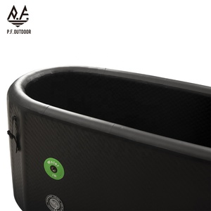 Baignoire de récupération sportive OEM personnalisée pour la cryothérapie, seau SPA portable, bain de glace gonflable carré - Product Image 2