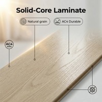 Plancher stratifié AC4 imperméable et antibactérien de 12 mm avec système de clic, lames HDF pour usage extérieur en milieu hospitalier