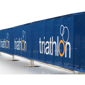 Rào cản cho người đi bộ bao gồm 1m <span class=keywords><strong>x</strong></span> 2m PVC lưới biểu ngữ ngoài trời Tùy Chỉnh mang nhãn hiệu quán cà phê rào cản cho quảng cáo - Product Image 1