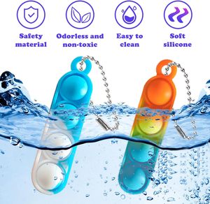 Porte-clés <span class=keywords><strong>Pop</strong></span> <span class=keywords><strong>It</strong></span> Simple Dimple, jouet anti-stress, idéal pour les jeux de team building, les récompenses en classe et les sacs cadeaux - Vente flash - Product Image 6