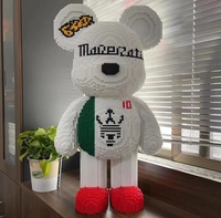 Super Taille Assemblé Mini Briques Ours 83cm Collection Micro Blocs de Construction Bearbrick Chiffres Jouets