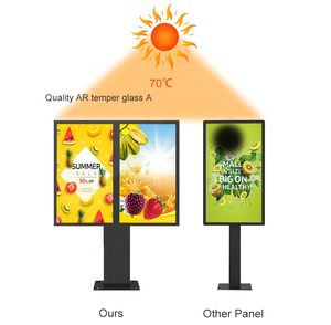 55インチデュアルスクリーン耐候性屋外ドライブスルー注文機メニュードライブスルーキオスク自動運転注文デジタルサイネージ - Product Image 6