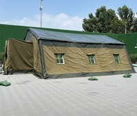 Tente militaire en toile PVC du Kazakhstan à 3 couches pour 10-20-40 personnes, idéale pour l'hiver et l'été, abri d'urgence en cas de catastrophe