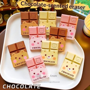 <span class=keywords><strong>Rofo</strong></span> B787 Schokoladenförmiger Radiergummi Hochästhetischer Cartoon-Stil Niedlich Sauber Reinigend Minimaler Staub Großhandel Schülerbedarf - Product Image 3