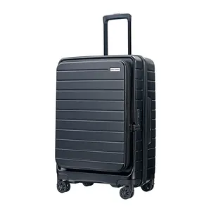 Reis Duurzame Pc Trolley Koffer Rollende Harde Schaal Spinner Bagageset Met Vooropening Laptop