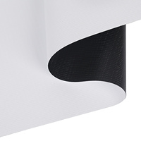 Vente d'usine pas cher 0.30MM 0.33MM tricot chaîne PVC blanc mat écran de Projection tissu pour écrans de projecteur