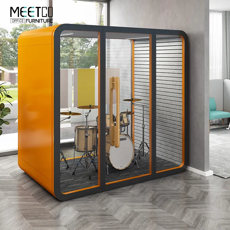 Meetco Eco-friendly Fast Assemble Telephone Office Pod Soundproof Office Phone Booth Meeting Office Pods