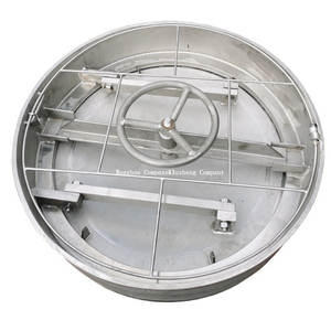 Acier inoxydable SS304 de qualité industrielle 1000MM pression ronde vers l'intérieur rond SS volant réservoir Manway avec joint FKM - Product Image 4