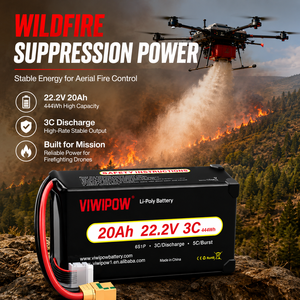 Vente directe usine – Pack de batteries lithium-ion semi-solides 20Ah 22.2V CE pour drones de lutte contre les incendies - Product Image 2