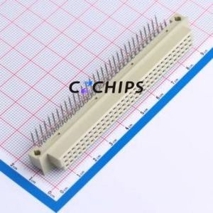 9001-14641C00A DIN41612 Connector Bent Lead Through Hole,P=2.54mm Connector 64P 3 2.54mm Right Angle Insert - Product Image 1