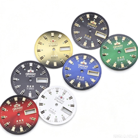 Komponen Jam Tangan Aigesheng Buatan Tangan Berbahan Emas Putih, Struktur Datar, Cocok untuk Casing Jam 40mm, Suku Cadang Aftermarket