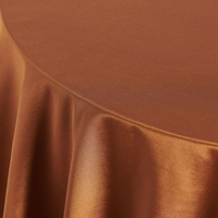 Nappe ronde en satin tissé, couleur ivoire, nappe de table, mariage, hôtel, restaurant
