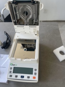 LABTEX 110g 40 ℃-160 ℃ Analyseur d'humidité infrarouge 100.00%-0.00% Machine de laboratoire sèche avec étalonnage externe pour céréales alimentaires - Product Image 3