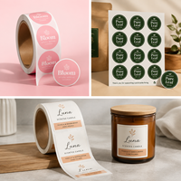 Étiquettes cosmétiques personnalisées en vinyle imperméable découpées à la forme, impression de logo, adhésif puissant pour flacons de soins du visage, vente en gros