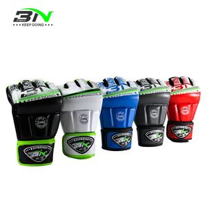 Gants de boxe BN MMA en gros, mitaines de sac de frappe lourds, gants de kickboxing demi-doigts pour <span class=keywords><strong>UFC</strong></span>, sparring, Sanda, pour femmes et hommes - Product Image 6