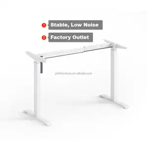 Schreibtisch Hohenverstellbar Elektr oyun elektrikli Uplift yüksekliği ayarlanabilir ergonomik Sit standı masası çerçeve ayakta masa