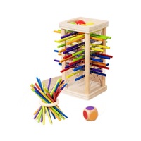Jeu de bâtonnets pour enfants, jeu éducatif pour bébés, dés Montessori, jouet mathématique en bois pour les enfants de 4 à 6 ans, exclusivement