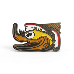 Pin de Solapa Personalizado CS de Aleación de Zinc con Esmalte Duro, Baño de Oro/Plata, MOQ 100 Piezas, Diseño Totalmente Personalizado, Producción Rápida - Product Image 2