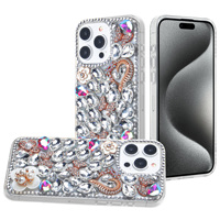 Étuis de téléphone portable Kingsoul TPU+PC Bling Butterfly, mignons, luxueux, scintillants, avec des cristaux de diamant, des strass, antichoc