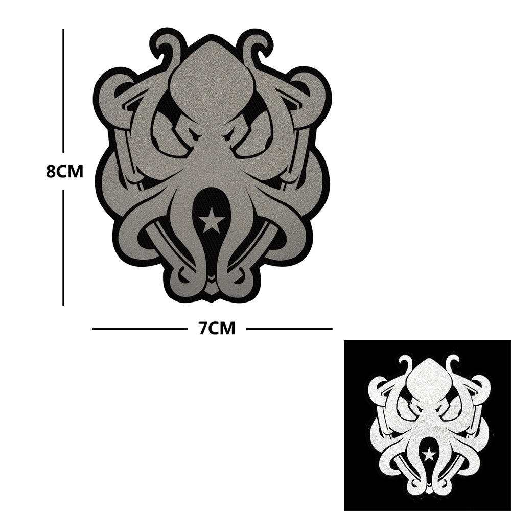 ปลาหมึกนานาชาติสะท้อนแสง M00352-1สีทองสีดำ (เอเลียน)