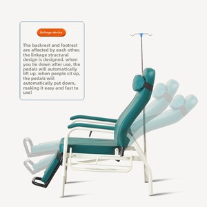 Silla de infusión de diseño moderno para <span class=keywords><strong>Hospital</strong></span>, cama individual reforzada para <span class=keywords><strong>acompañante</strong></span>, Sala plegable, silla compartida para <span class=keywords><strong>acompañante</strong></span>, silla semirreclinable - Product Image 4