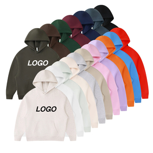 เสื้อฮู้ดแบบสวม Unisex ผ้าเฟรนช์เทอร์รี่เนื้อนุ่ม หนานุ่ม ทรงโอเวอร์ไซส์ สกรีนโลโก้ได้ตามต้องการ เสื้อฮู้ดเปล่าไม่มีลาย - Product Image 1