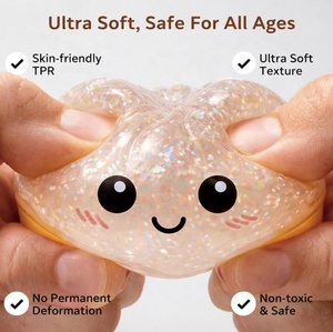Produit phare : Jouet Squishy géant scintillant en forme de boulette, Boîte mystère surprise, Jouets anti-stress en forme de pain vapeur - Product Image 3