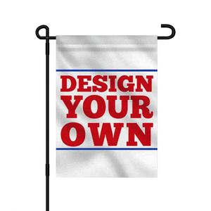 Drapeau de jardin extérieur personnalisé 12x18 double face pour la sublimation promotionnelle de jardin avec votre propre conception de logo ou impression de <span class=keywords><strong>mots</strong></span> - Product Image 1