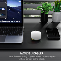 Souris vibrante d'ordinateur sans fil Bt 2.4Ghz avec jiggler intégré pour rester actif indétectable