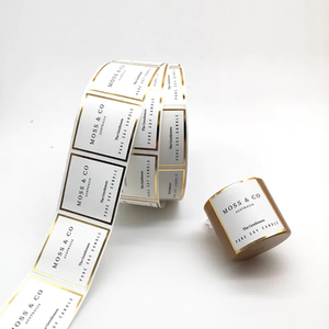 Custom Printing Cosmetic Bottle <strong>Label</strong> Roll Gold Embossed Sticker <strong>Label</strong> for Candle Jars - Product Image 4