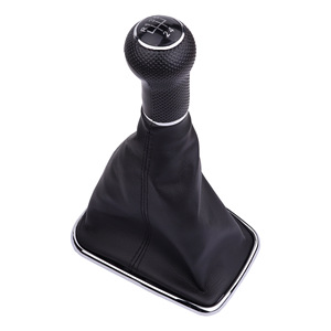 Volkswagen Golf Gear <b>Shift</b> <b>Knob</b> 5 6 Speed Leather Ergonomic Manual Transmission Lever Head - Product Image 2