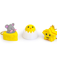 Porte-clés anti-stress tendance transfrontalier en forme de mangoustan, avec mécanisme clicker, idéal comme petit cadeau