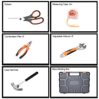 Ensemble d'outils à main professionnels de haute qualité, 20 pièces, coffret d'outils cr-v, clé à molette, ensemble d'outils à main pour mécanicien