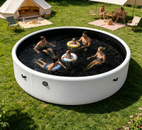 Hochwertiger Maßgefertigter Drop-Stitch Aufblasbarer Swimmingpool Aufblasbarer Pool für Erwachsene Tauchbecken für Villa-Innenhof Freizeit