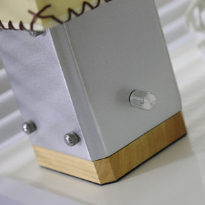 Desk Lamp With Handmade Parchment Shade LED <b>Light</b> Source 220V <b>Switch</b> Control For Living Room Bedroom Bedside Use - Product Image 4