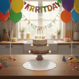 Base Redonda Blanca para Pastel de 32 cm, 7 Unidades, Plástico, Estilo Simple, Suministros para Decoración de Pasteles para Ocasiones de Cumpleaños - Product Image 3