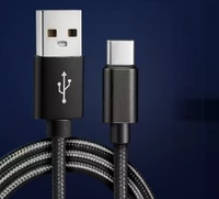 Cable de Datos Tipo-C con Trenzado de Nailon, Carga Rápida de 5A/6A, Compatible con Huawei, Samsung, Android, Xiaomi, Apple iPhone
