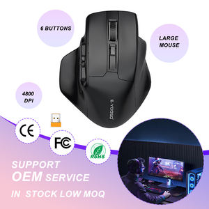 <span class=keywords><strong>Souris</strong></span> sans fil ergonomique X-31 de grande taille avec 5 niveaux de DPI 4800, 6 boutons, rétroéclairage LED, interface USB, style mini pour les droitiers aux grandes mains - Product Image 1