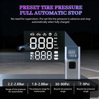 Pompe à air électrique portable pour voiture, compresseur d'air, pompe de dégonflage, batterie rechargeable 150 PSI pour voiture, moto, vélo, ballon