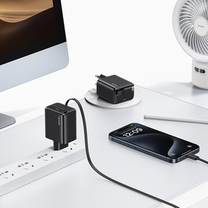USAMS CC233 Meilleure Vente Produit Tendance 2024 Personnalisé <span class=keywords><strong>Portable</strong></span> 20W Téléphone Charge Rapide Gan EU US UK Plug Téléphone Chargeur Adaptateur - Product Image 3