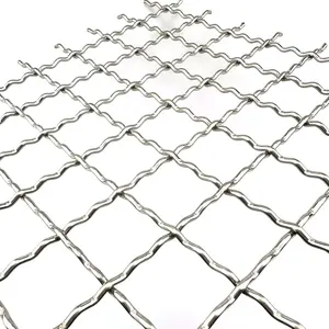 SUS 304 316 316l Stainless Steel Intercrimp Weave Wire Mesh Belt/Flat Top woven/Lock Crimp Weaving wire mesh filter mesh