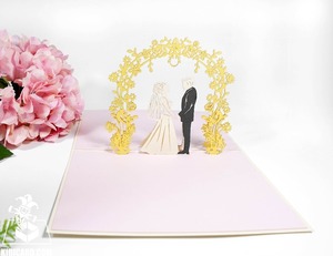 Romántico 3D Pop-Up Tarjetas de papel Hecho a mano Amor Regalo Tarjetas de felicitación para el aniversario de bodas y el día de San Valentín - Product Image 3