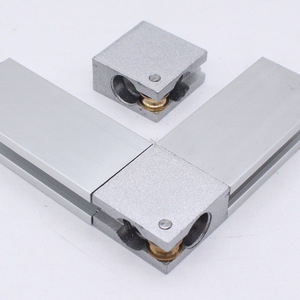 Chuangying Aluminum Alloy Right Angle Connecting Block Push Pull Slide Rail Guide Wheel Linear Motion Component - Product Image 1