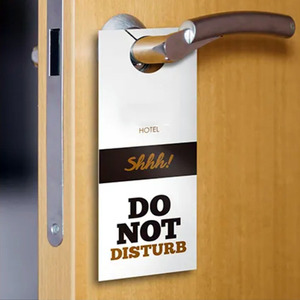 Tùy Chỉnh Bền Tông Kraft Nghệ Thuật Tráng Nhiều Lớp Giấy Nhựa PVC In Ấn Thẻ Loại In Khách Sạn Cửa Móc Áo - Product Image 3