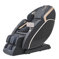 Fauteuil de massage moderne de luxe en cuir, inclinable 4D avec fonction zéro gravité, massage complet du corps, chauffage et massage des pieds