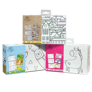 Einzelhandel Fabrik Guter Preis 3-teiliges Leinwand-Dekorations-Set für Kinder zum Malen - Product Image 2