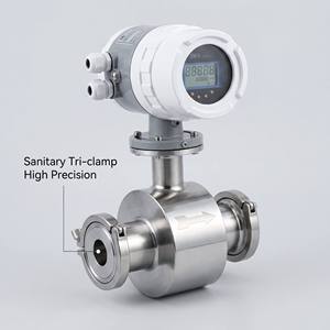 เครื่องวัดการไหลแบบแม่เหล็กชนิด Tri Clamp สำหรับของเหลวที่มีฤทธิ์กัดกร่อน เช่น นมและน้ำผลไม้ - Product Image 1