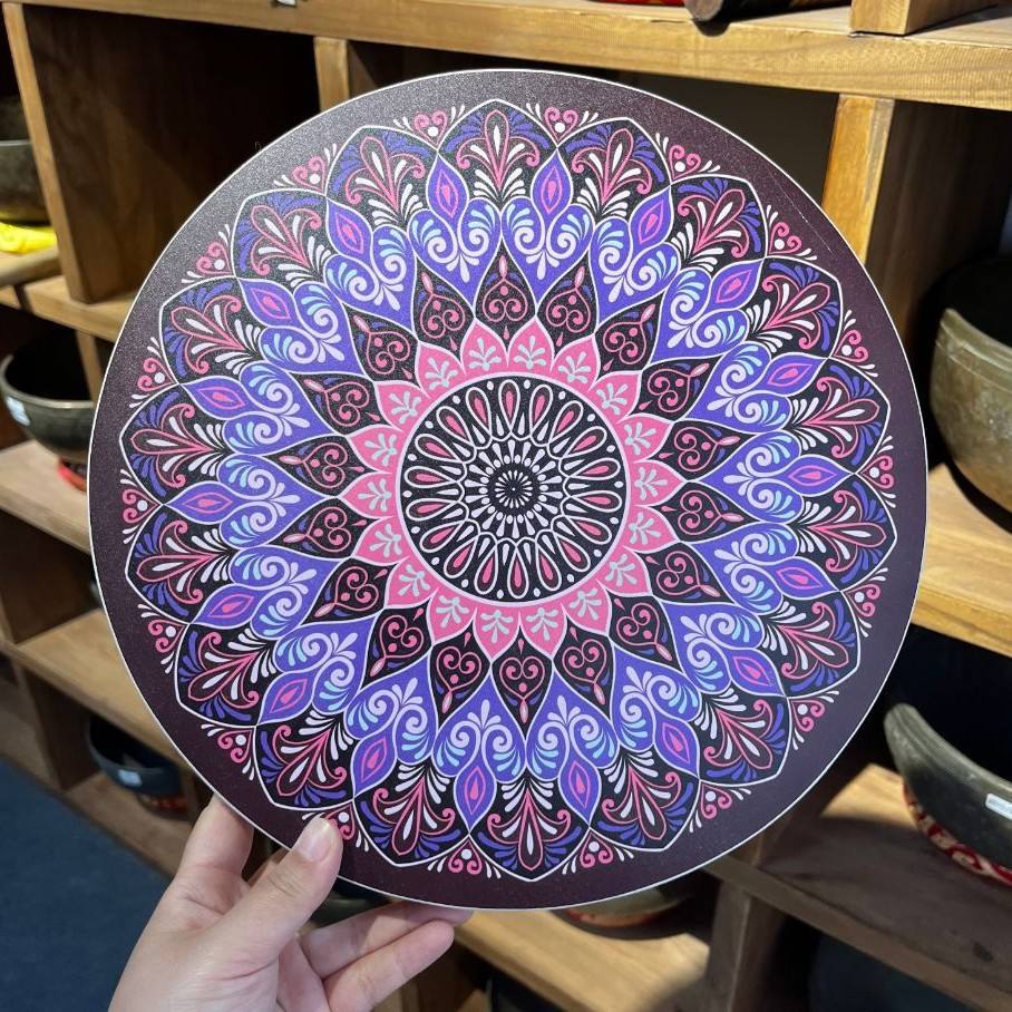 29cm - Back Galactic Black Hole+Front Purple Flower