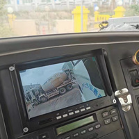 Écran de moniteur TFT 7 pouces pour voiture, camion, bus avec aide au recul pour DVR MDVR, boîte noire, connecteur aviation femelle 4 broches
