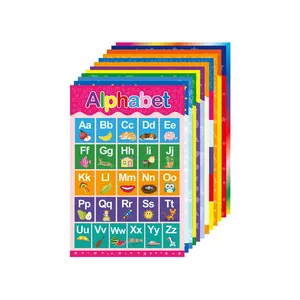 Popularly Children Study Film Lamination Fancy Paper Colorful School Educational Poster